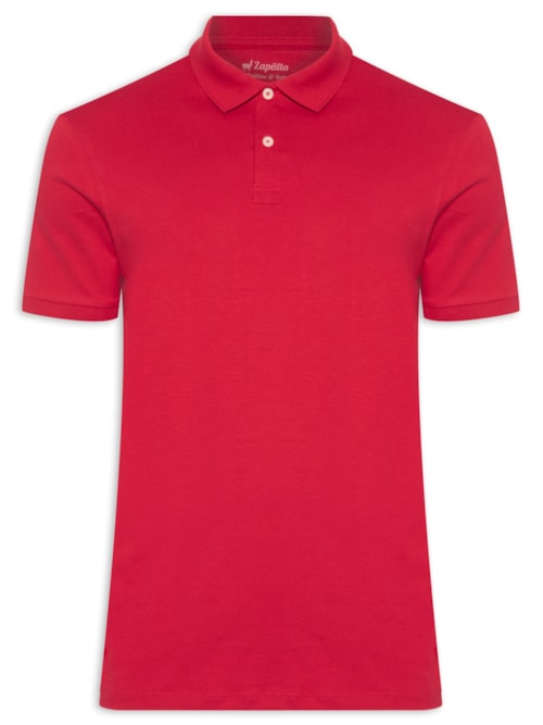 Polo Masculina Meia Malha Pima - Vermelho