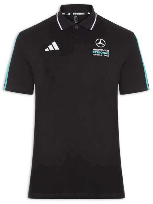Polo Masculina Mercedes DNA - Preto