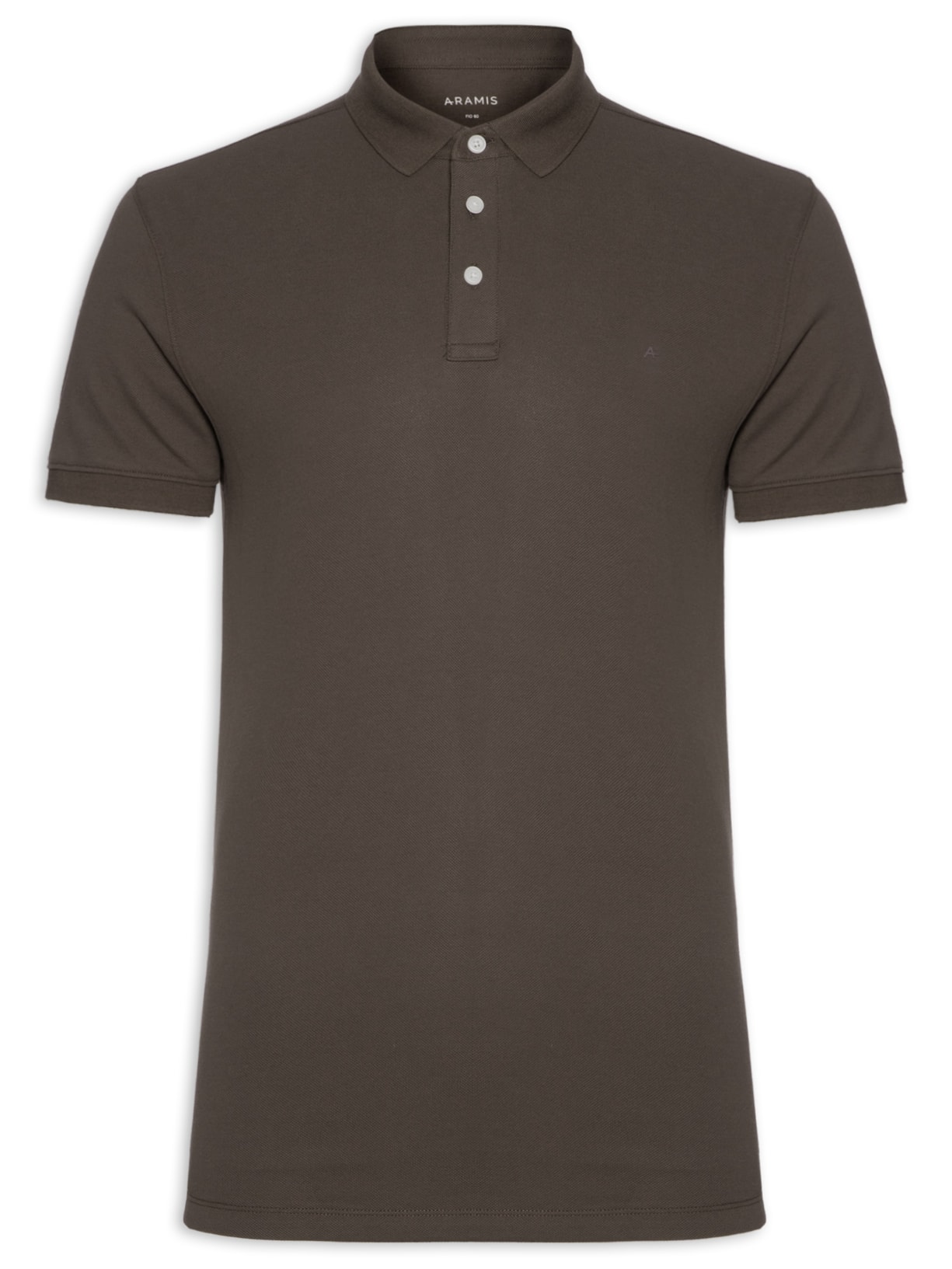 Polo Masculina Mercerized Cotton Piquet - Marrom