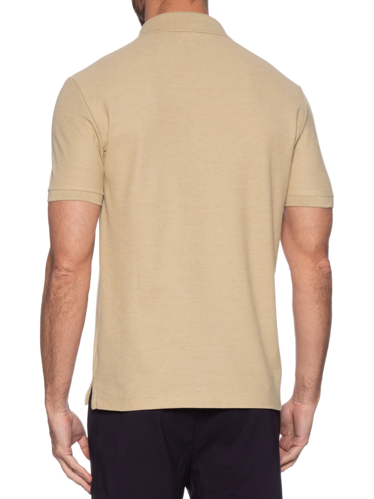 Polo Masculina Mescla Color Bege Zapalla