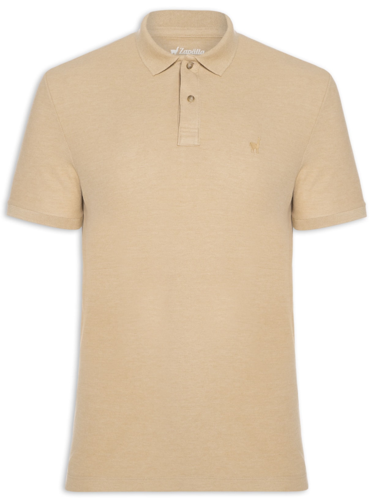 Polo Masculina Mescla Color Bege Zapalla
