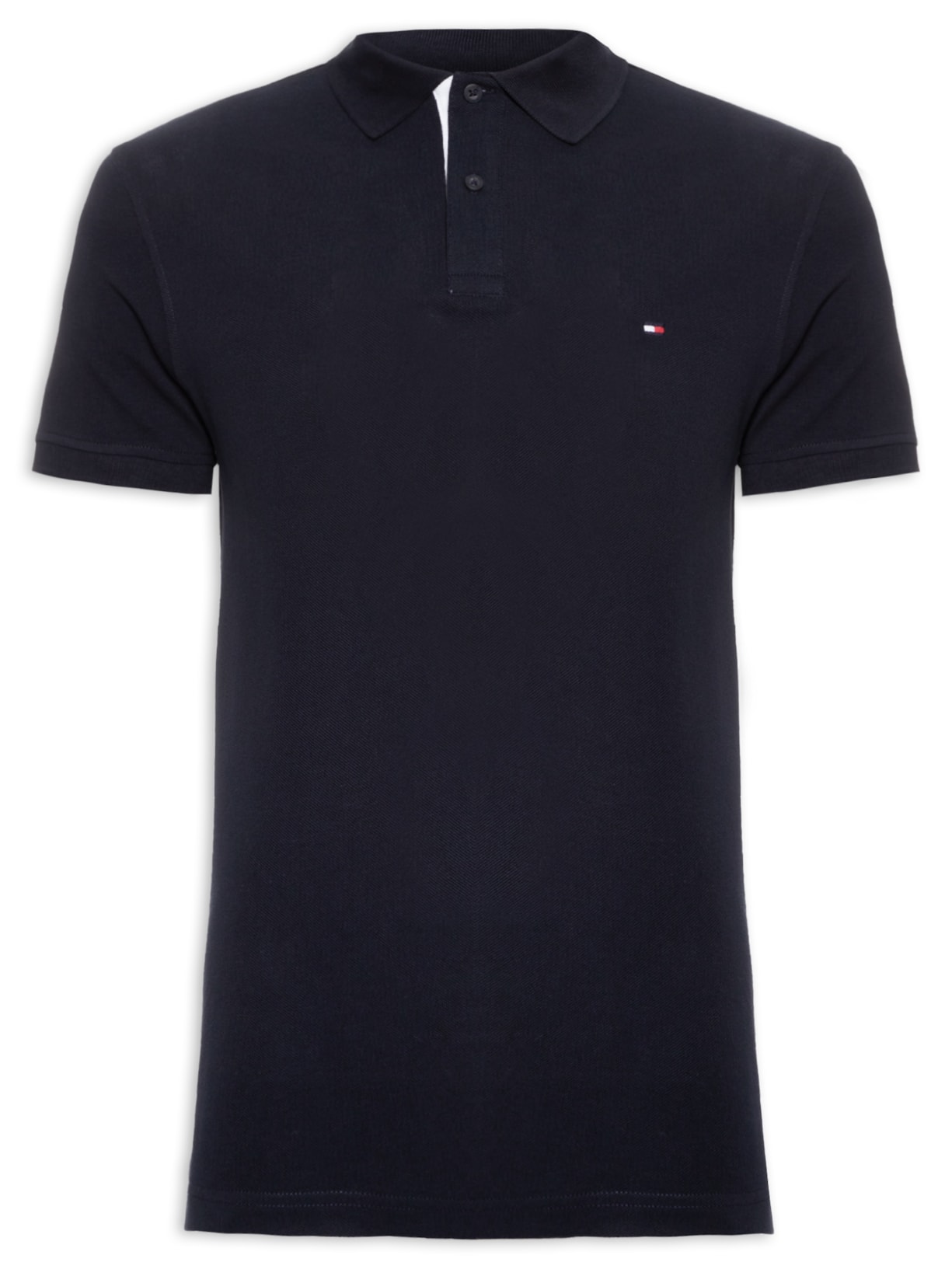 Polo Masculina Monotype Placket Regular - Azul
