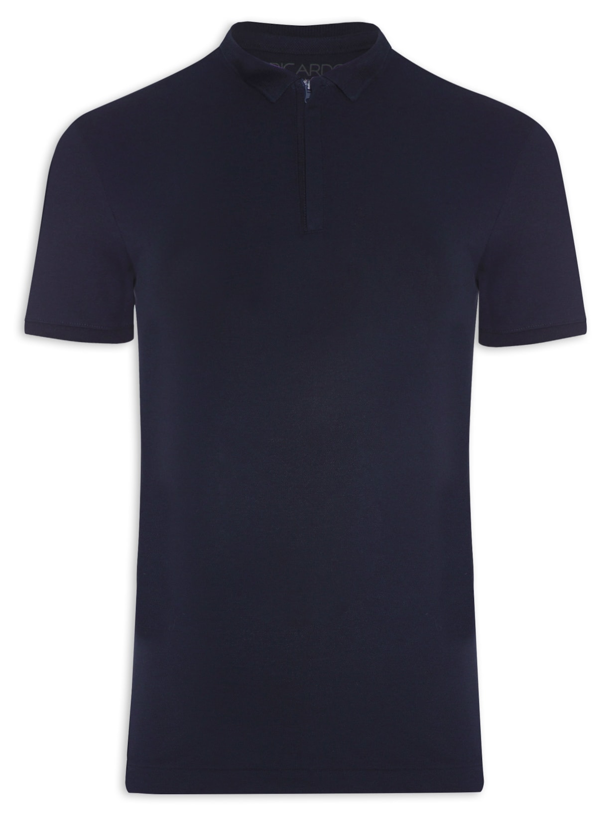 Polo Masculina Mpro Gola Estreita Com Zíper - Azul