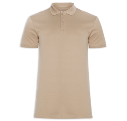 Polo Masculina Ned Inter - Bege