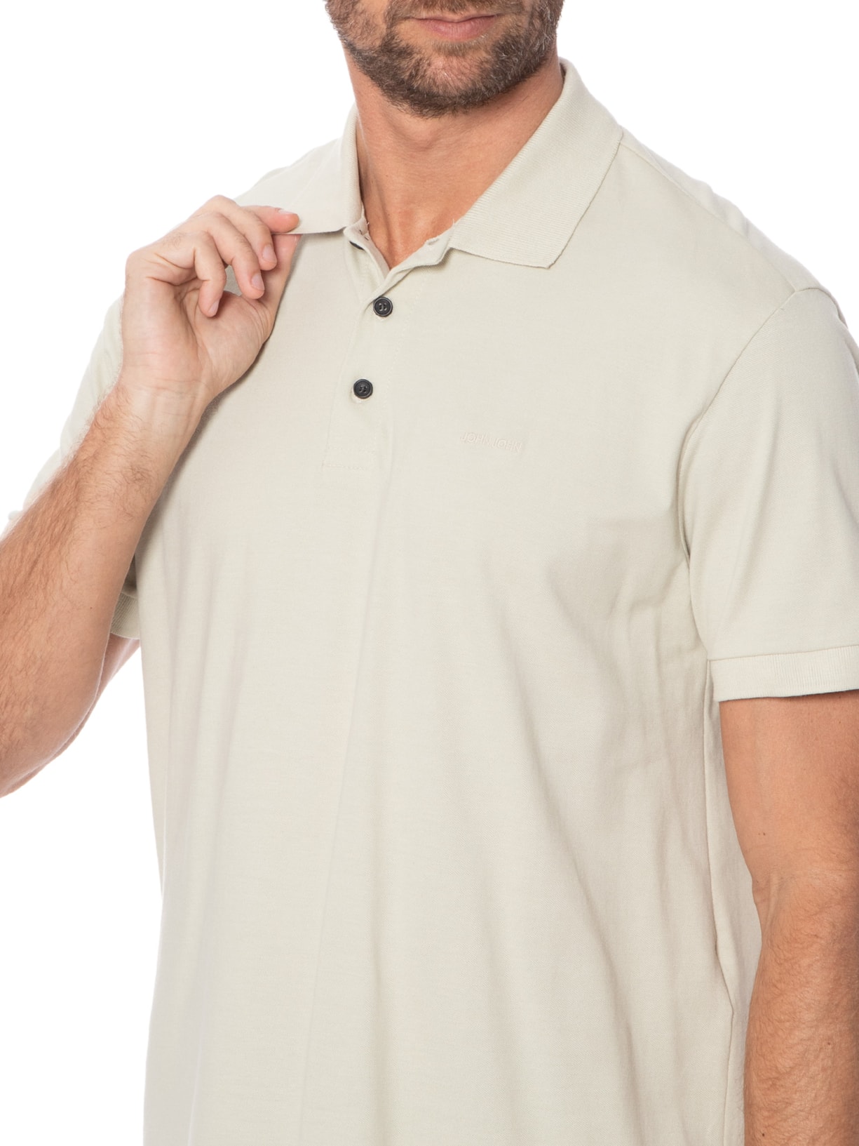 Polo Masculina New Simple Basic Bege John John