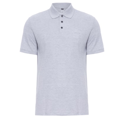 Polo Masculina New Simple Basic - Cinza