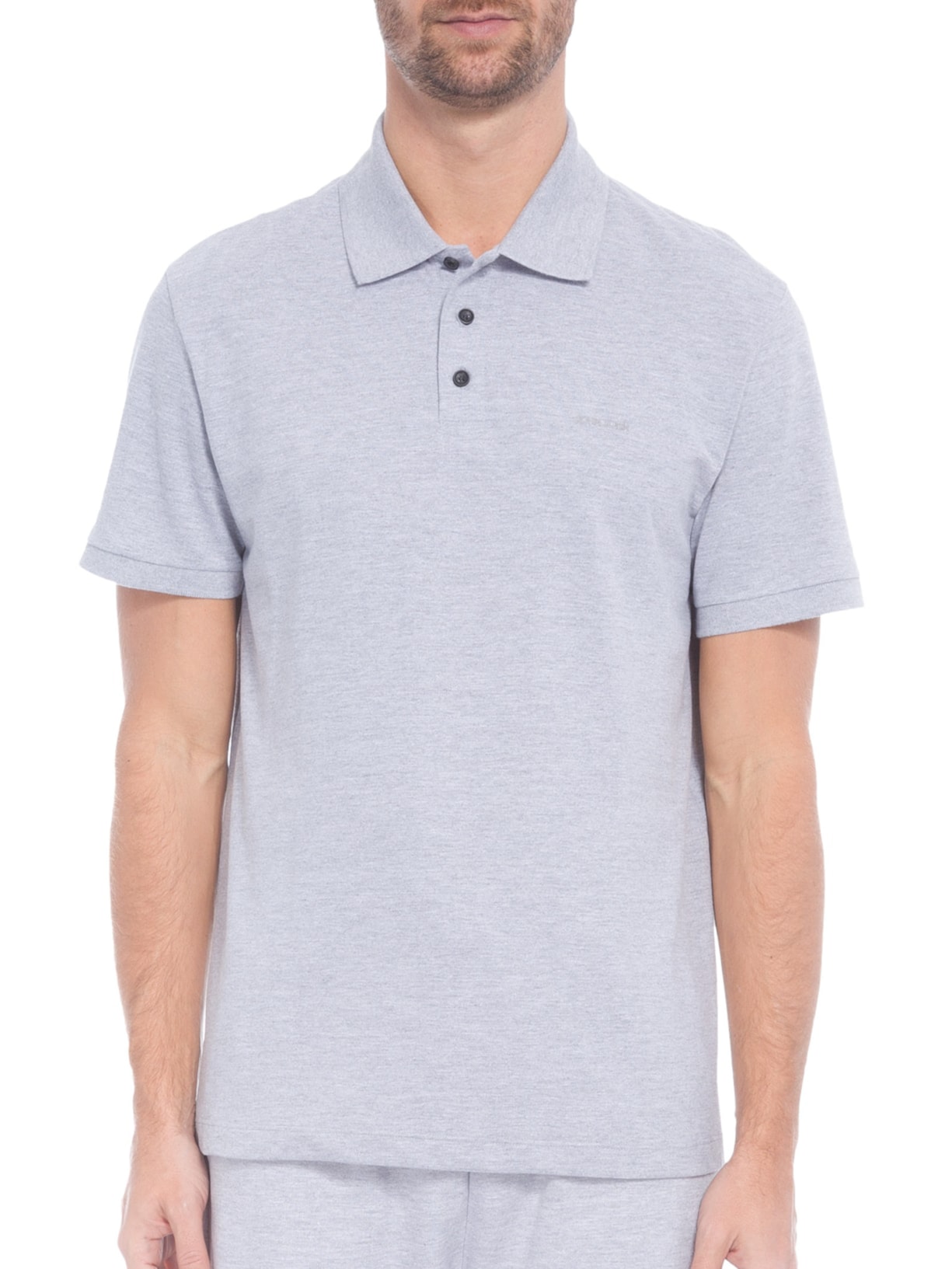 Polo Masculina New Simple Basic Cinza John John