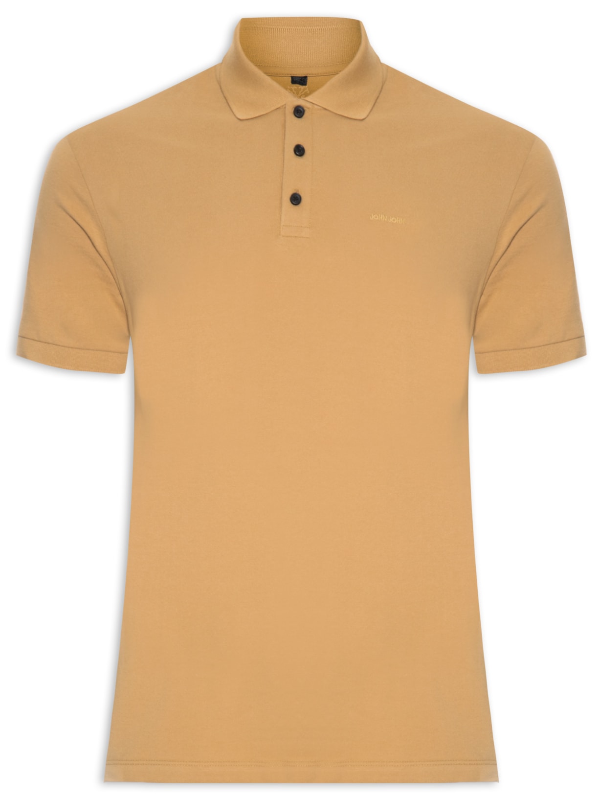 Polo Masculina New Simple Basic Gold Bege John John