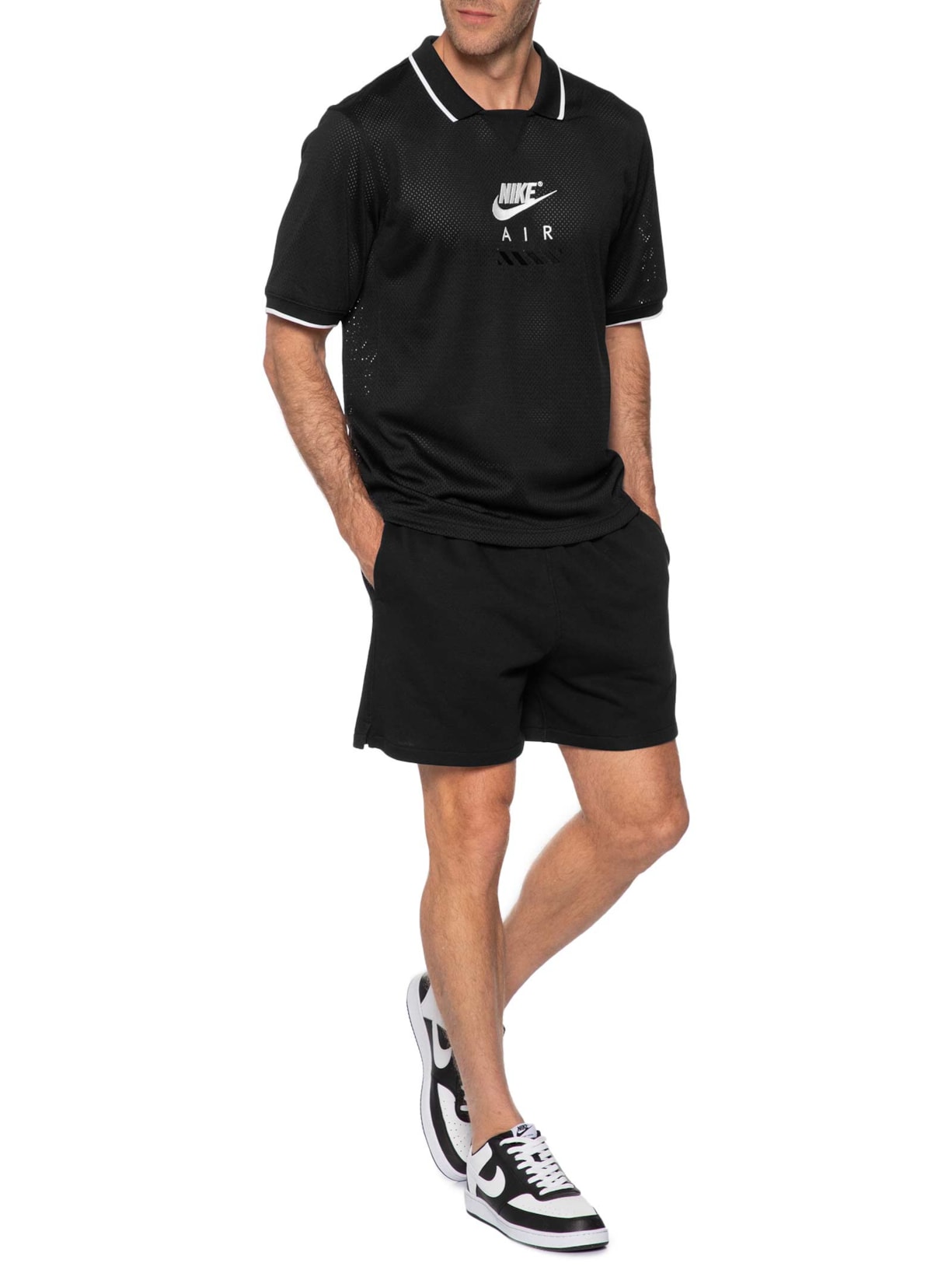 Pólo Masculina Nike Air Soccer Preto Nike
