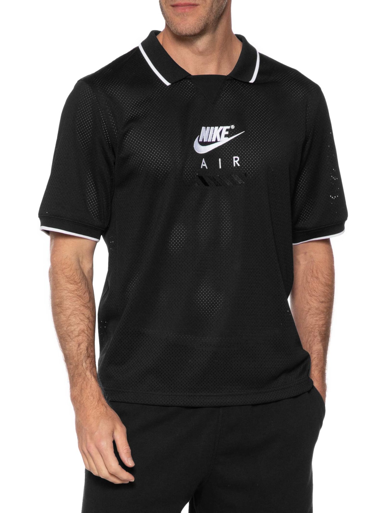 Pólo Masculina Nike Air Soccer Preto Nike