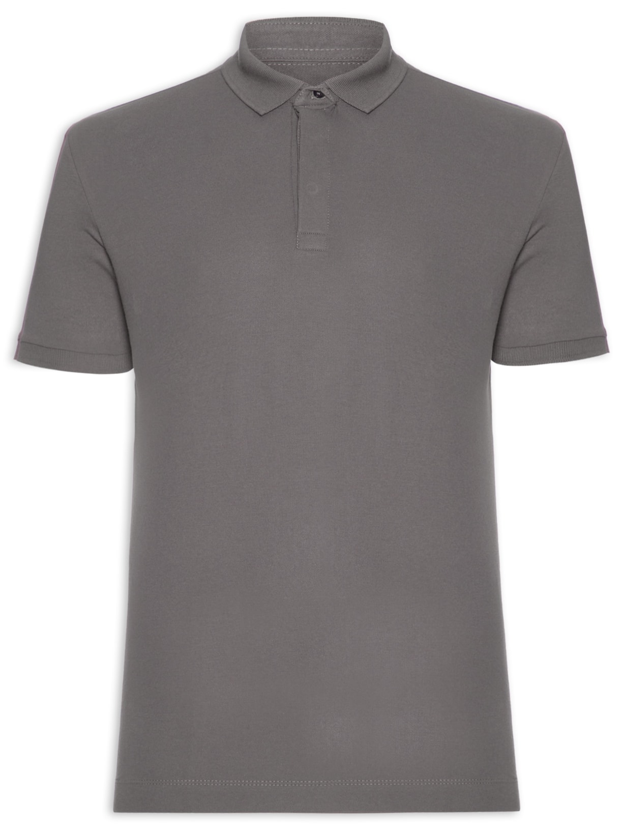 Polo Masculina Nova Iorque Piquet Premium Cinza Pineapple