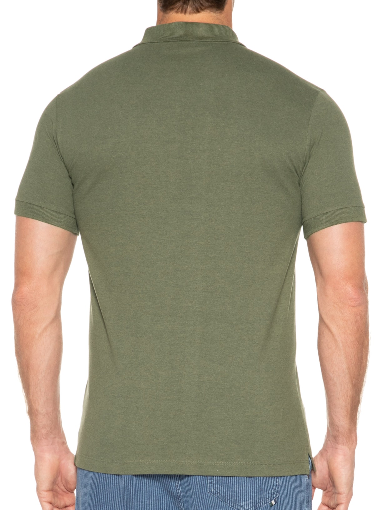 Polo Masculina Novo Mescla Verde Reserva