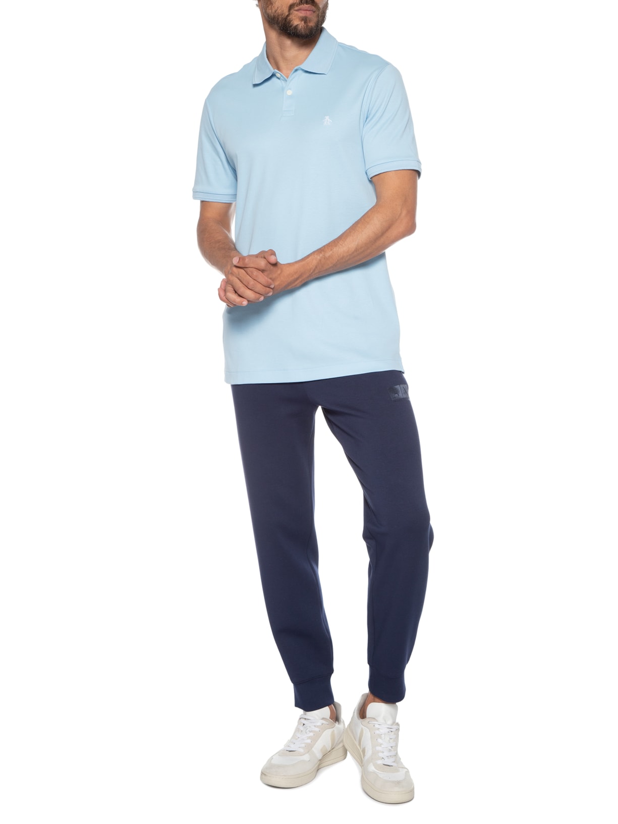 Polo Masculina Original Azul Claro Original Penguin