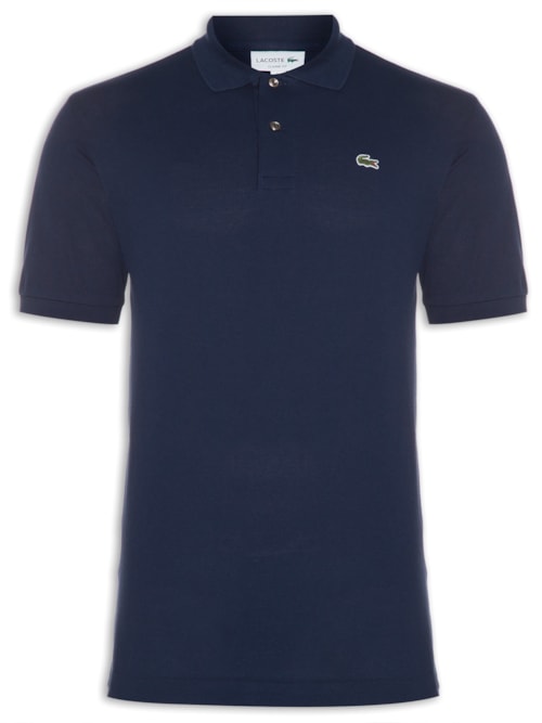 Polo Masculina Original Classic Fit L.12.12 Em Piquet De Algodão - Azul