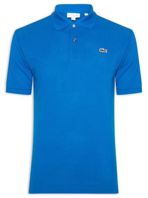 Polo Masculina Original Classic Fit L.12.12 Em Piquet De Algodão - Azul