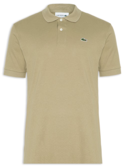 Polo Masculina Original Classic Fit L.12.12 Em Piquet De Algodão - Bege