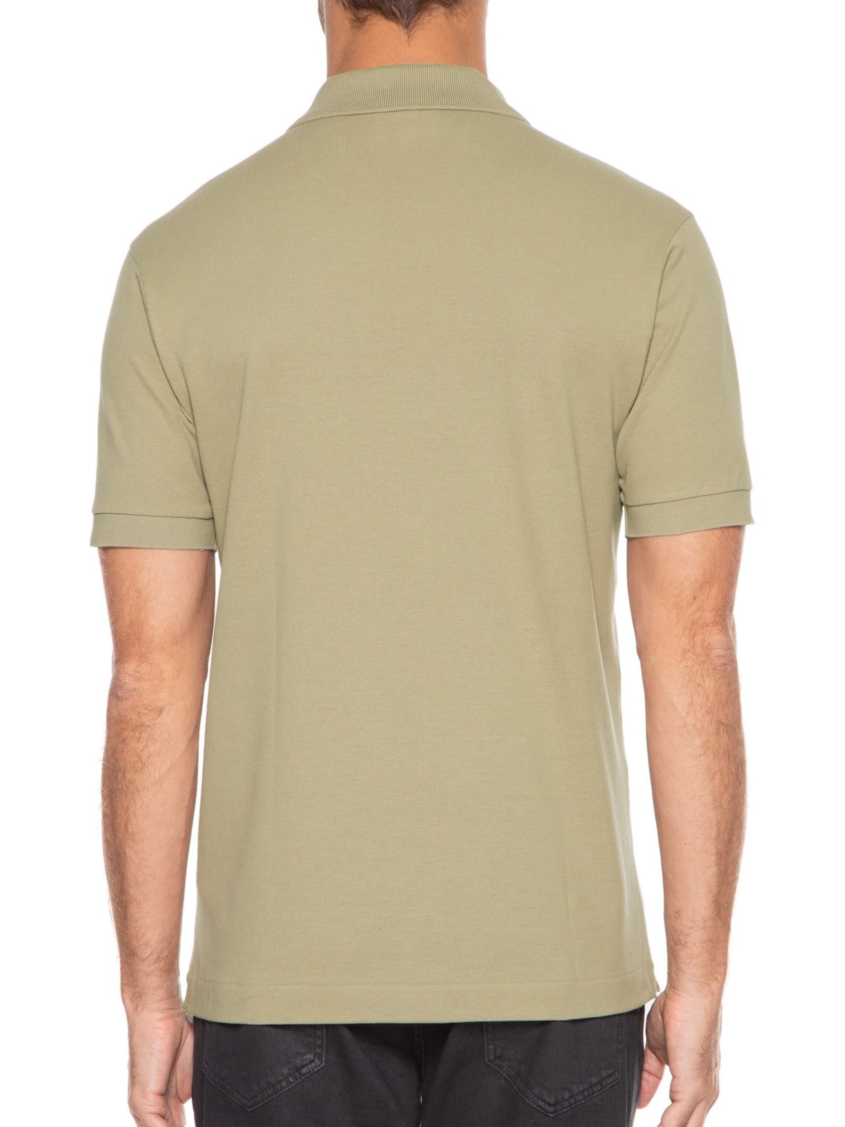 Polo Masculina Original Classic Fit L.12.12 Em Piquet De Algodão Bege Lacoste