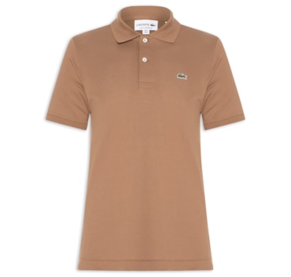 Polo Masculina Original Classic Fit L.12.12 Em Piquet De Algodão - Marrom