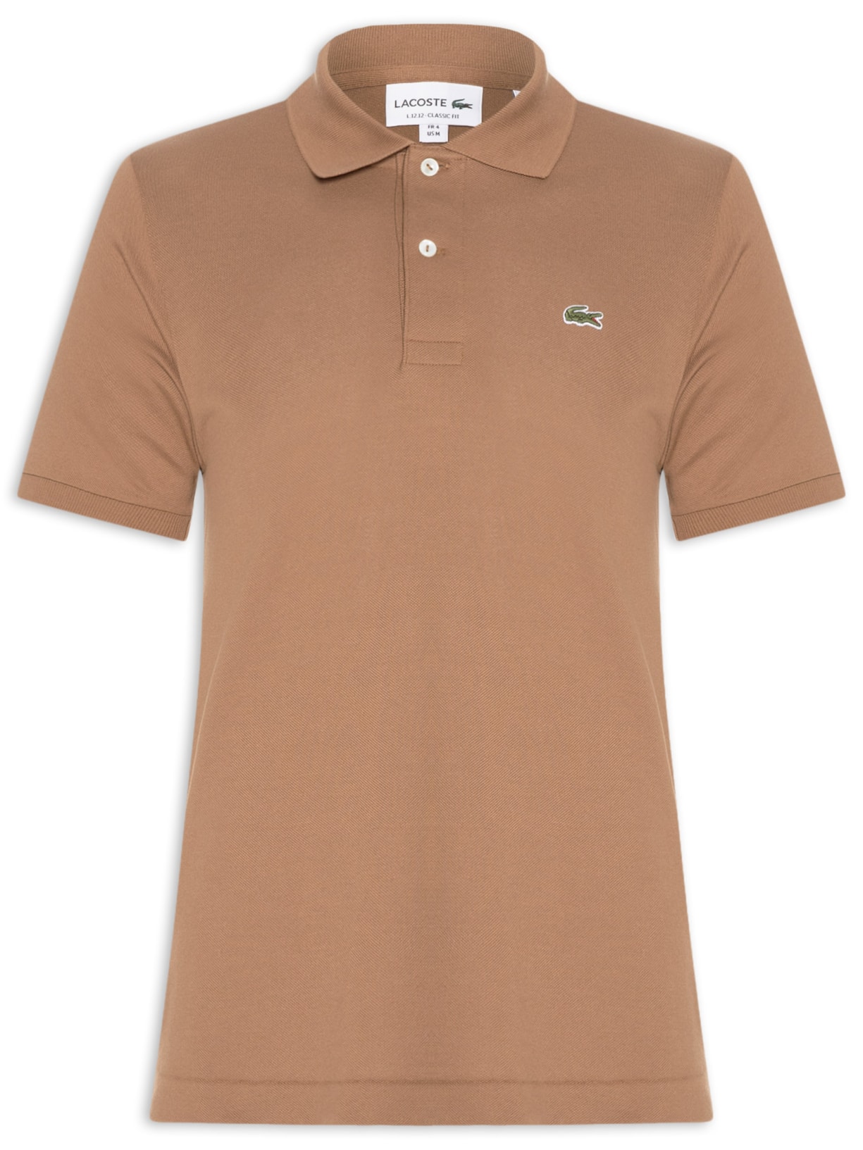 Polo Masculina Original Classic Fit L.12.12 Em Piquet De Algodão - Marrom