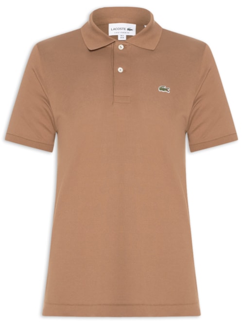 Polo Masculina Original Classic Fit L.12.12 Em Piquet De Algodão - Marrom