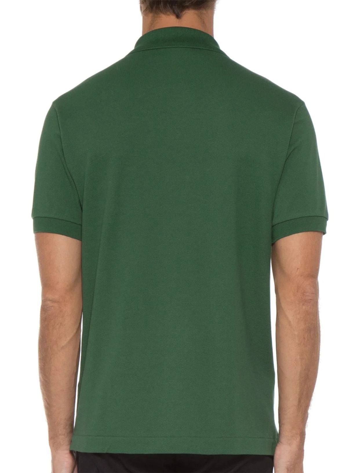 Polo Masculina Original Classic Fit L.12.12 Em Piquet De Algodão Verde Lacoste
