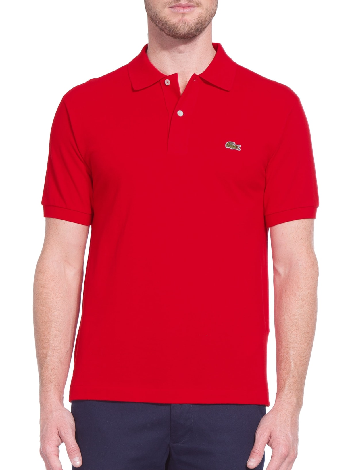 Lacoste Polo Masculina Original Classic Fit Em Piquet De