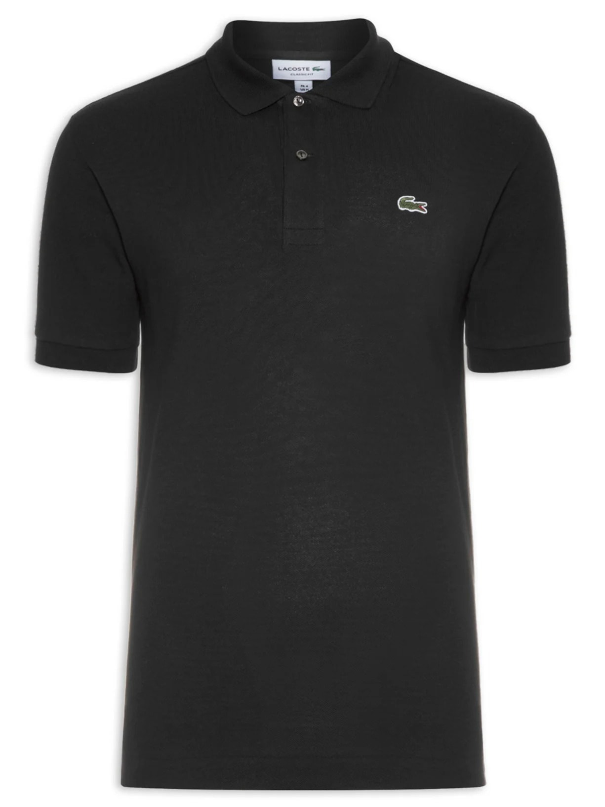 Polo Masculina Original Classic L.12.12 Em Piquet De Algodão - Preto