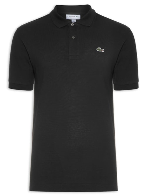 Polo Masculina Original Classic L.12.12 Em Piquet De Algodão - Preto
