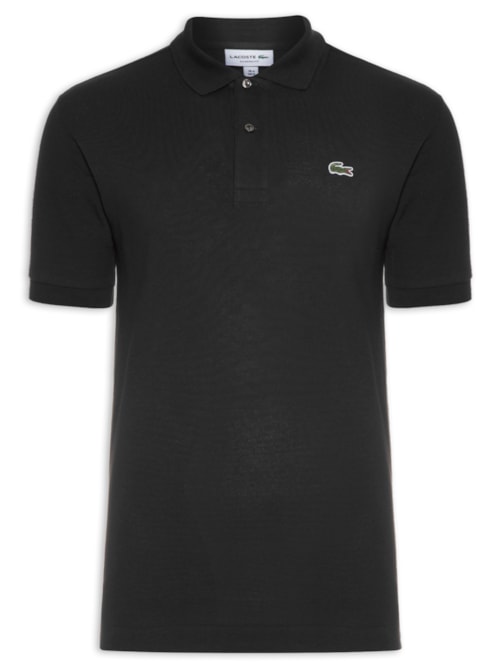 Polo Masculina Original Classic L.12.12 Em Piquet De Algodão - Preto