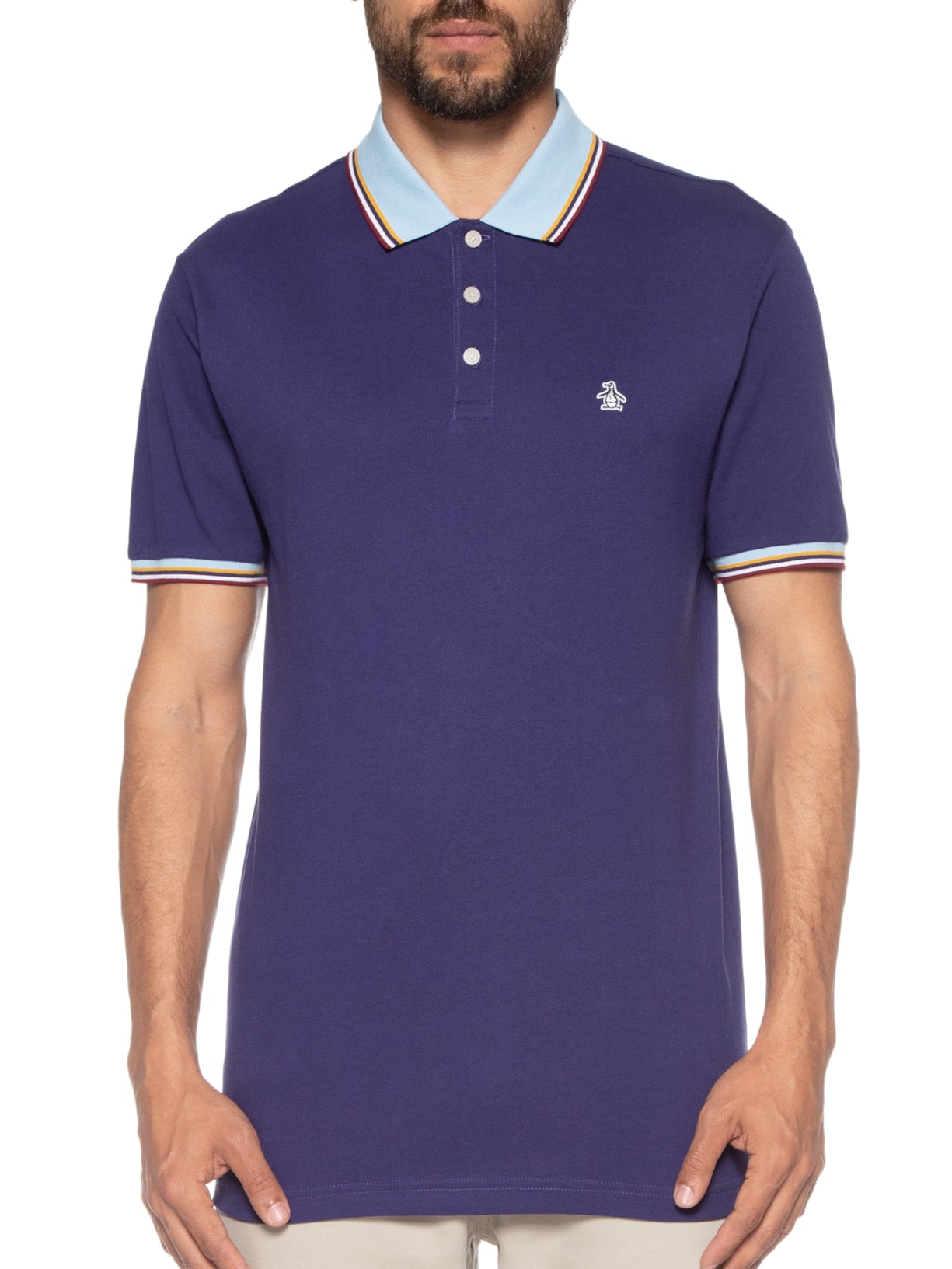 Polo Masculina Original Roxo Original Penguin