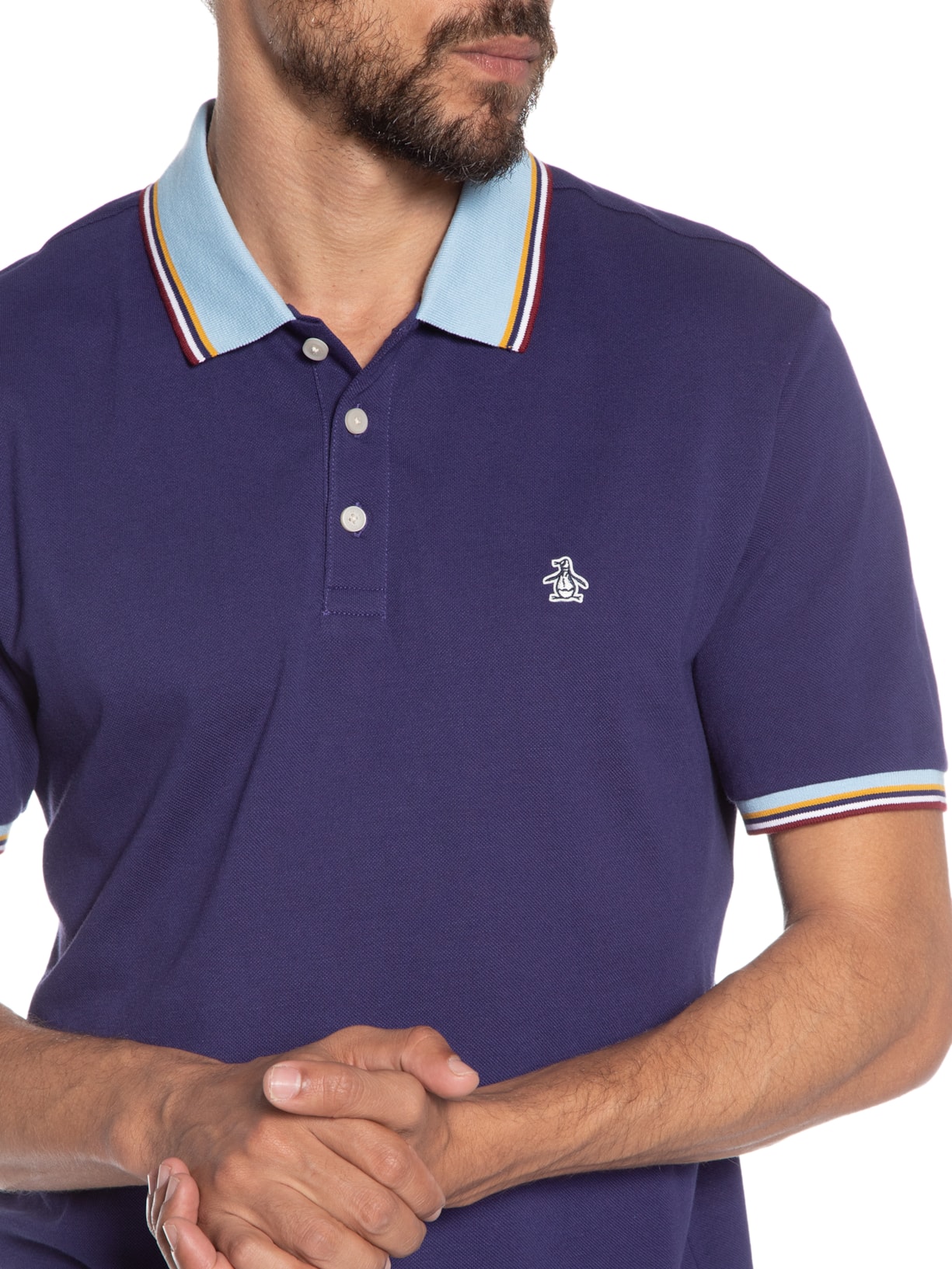 Polo Masculina Original Roxo Original Penguin