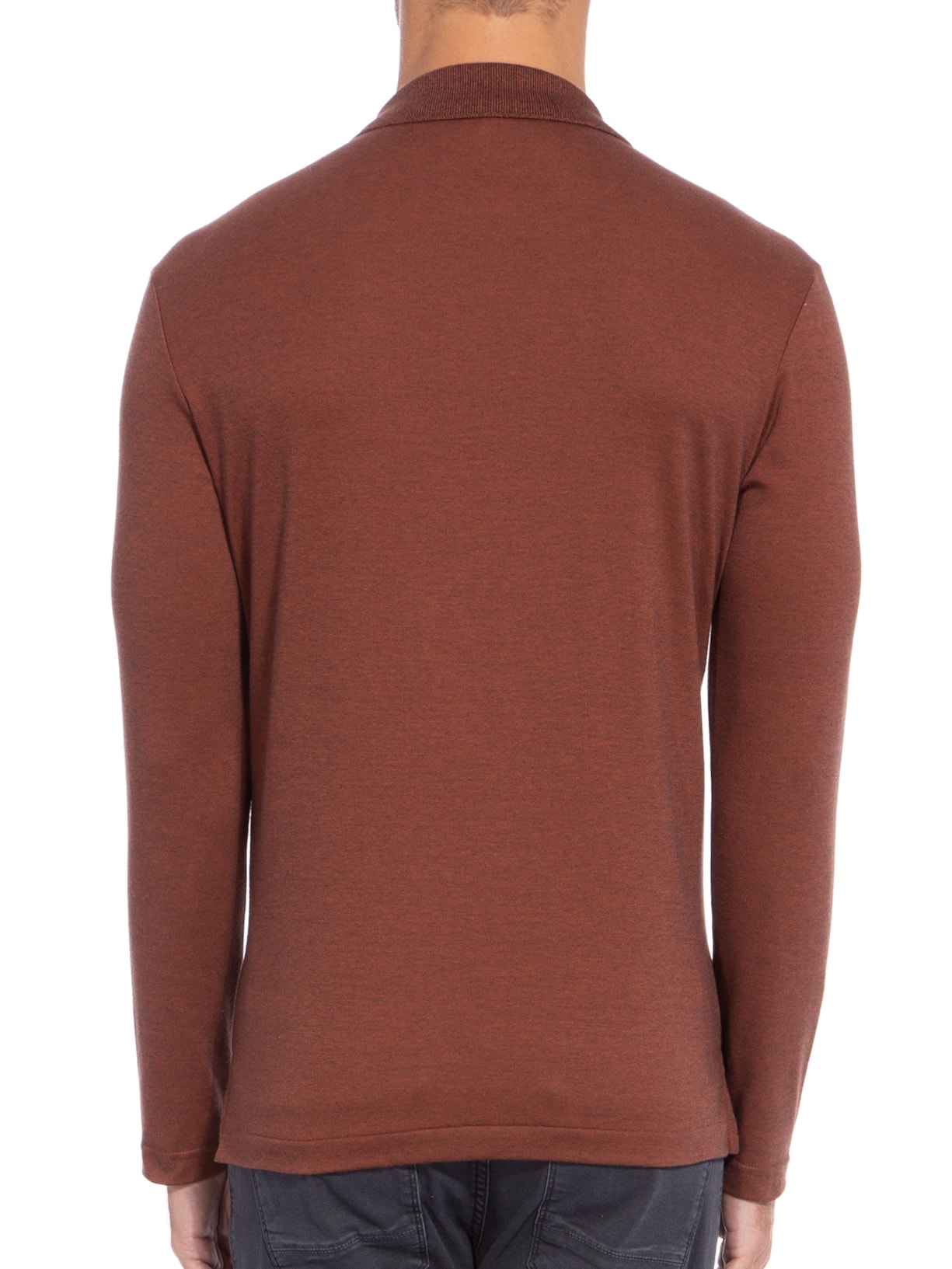 Polo Masculina Oxford Marrom Ricardo Almeida