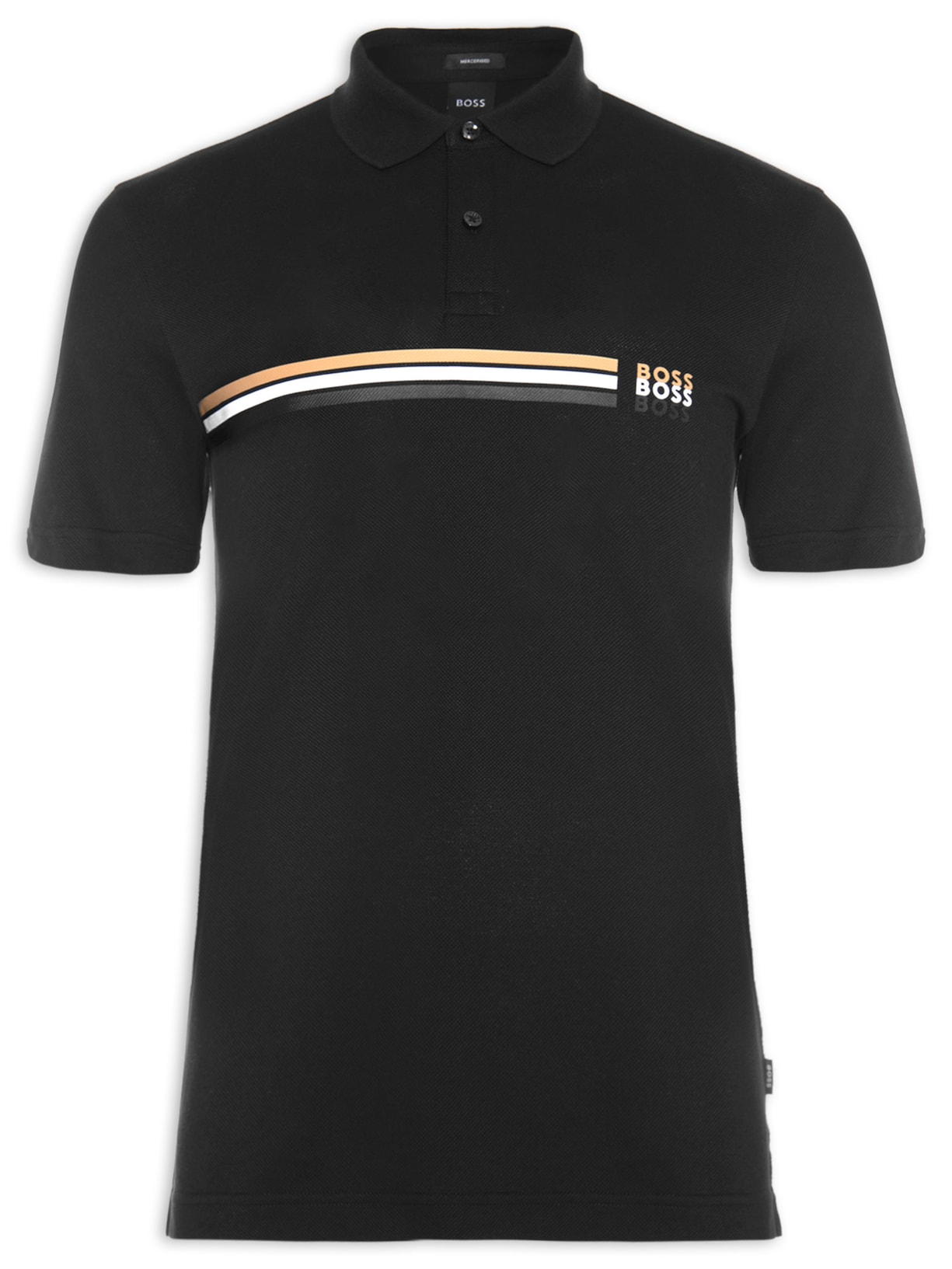 Polo Masculina Pack - Preto