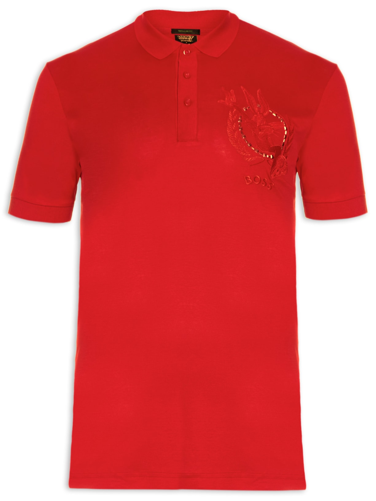 Polo Masculina Paddy Lunar - Vermelho