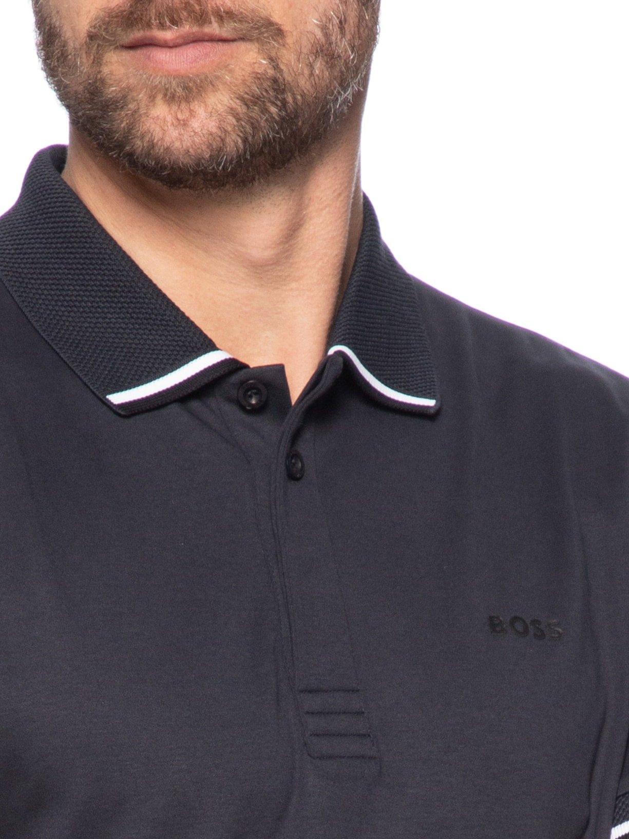 Polo Masculina Paddy Lux Heritage Azul Boss