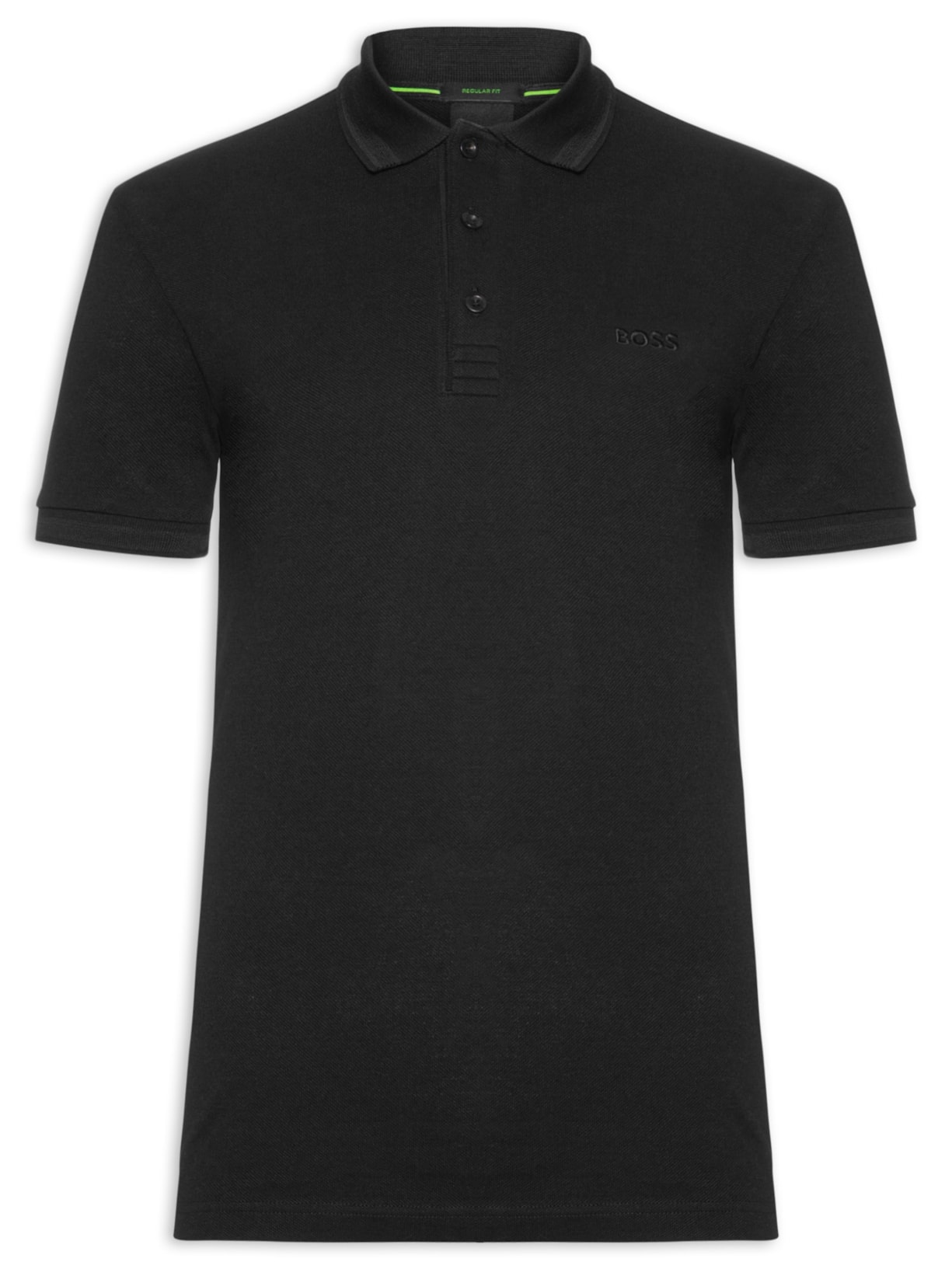 Polo Masculina Paddy Regular Fit Preto Boss