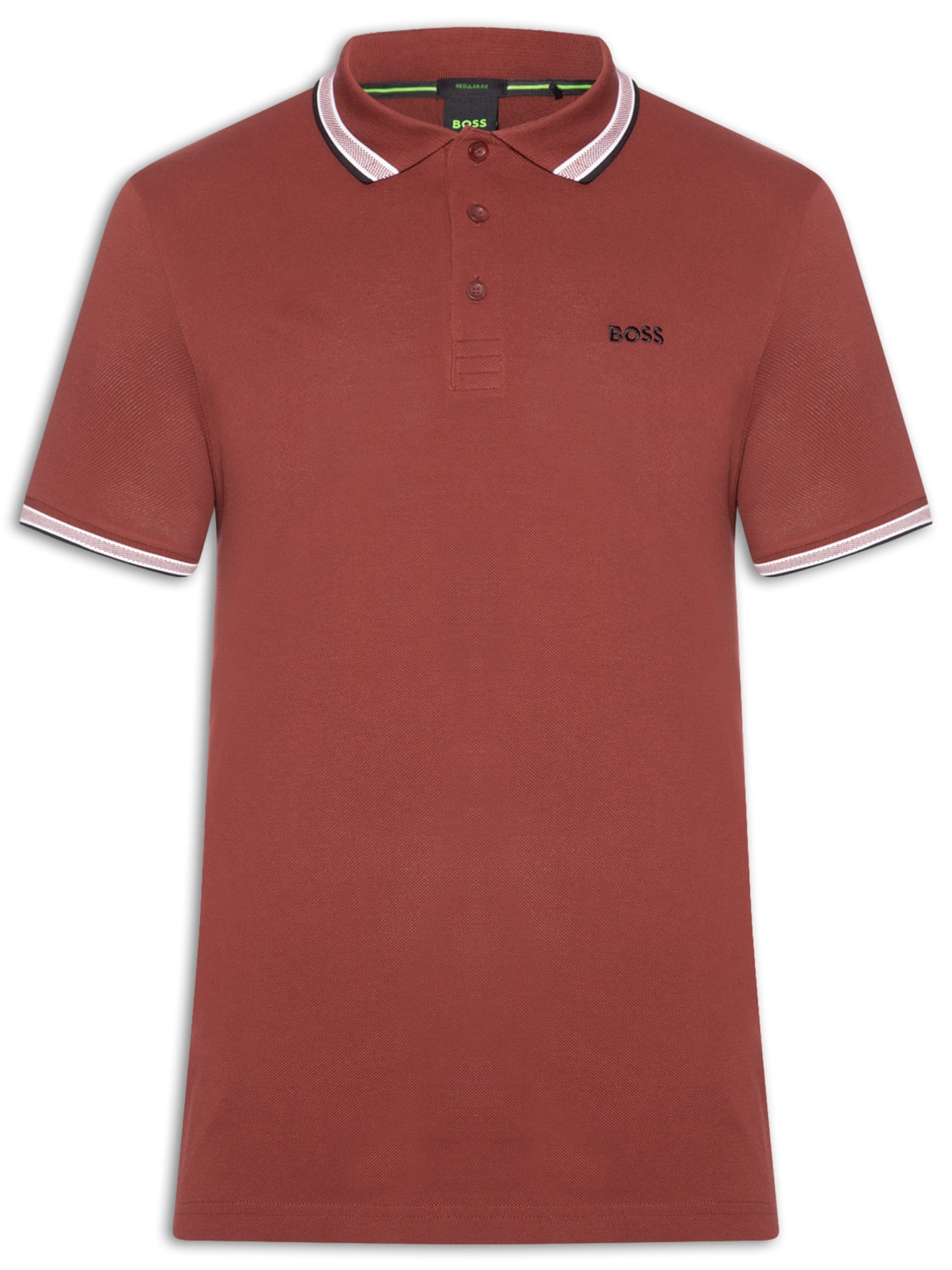 Polo Masculina Paddy Regular Fit  Rosa Boss