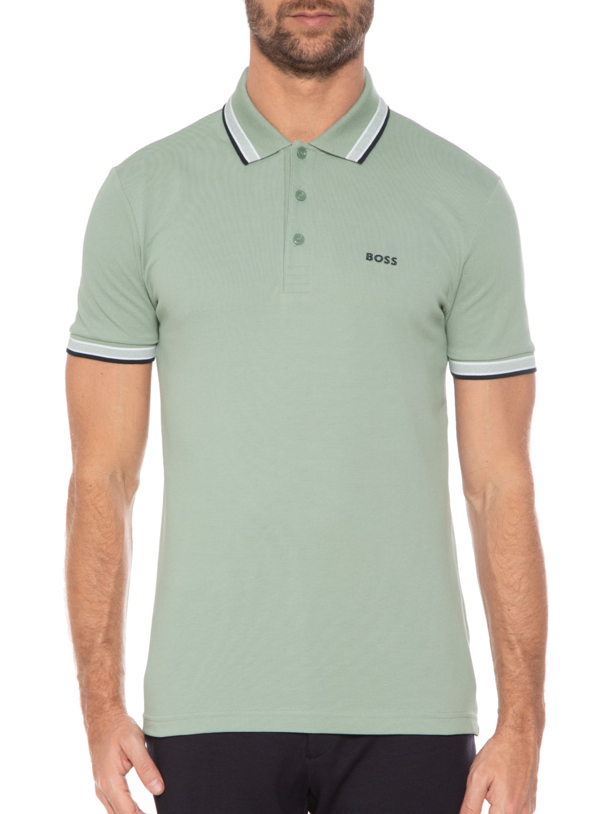 Polo Masculina Paddy Verde Boss