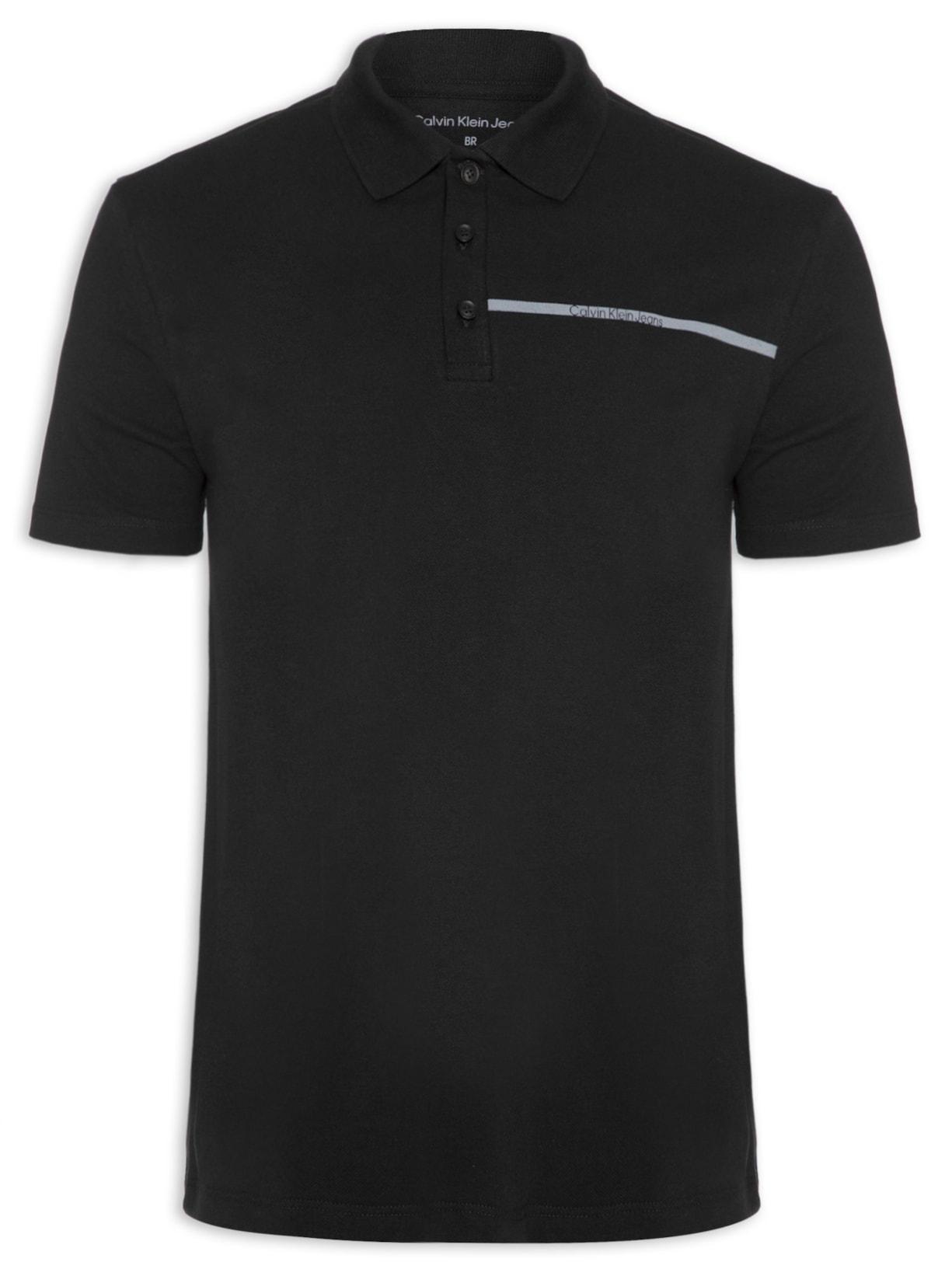 Polo Masculina Palito - Preto