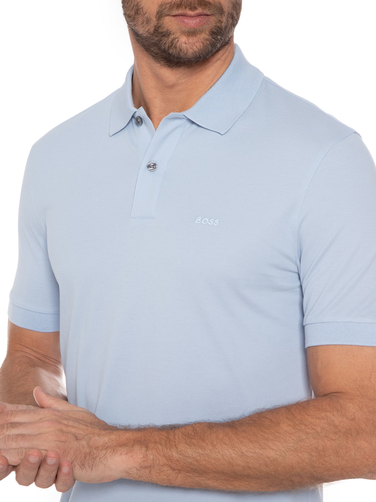 Polo Masculina Pallas Azul Boss