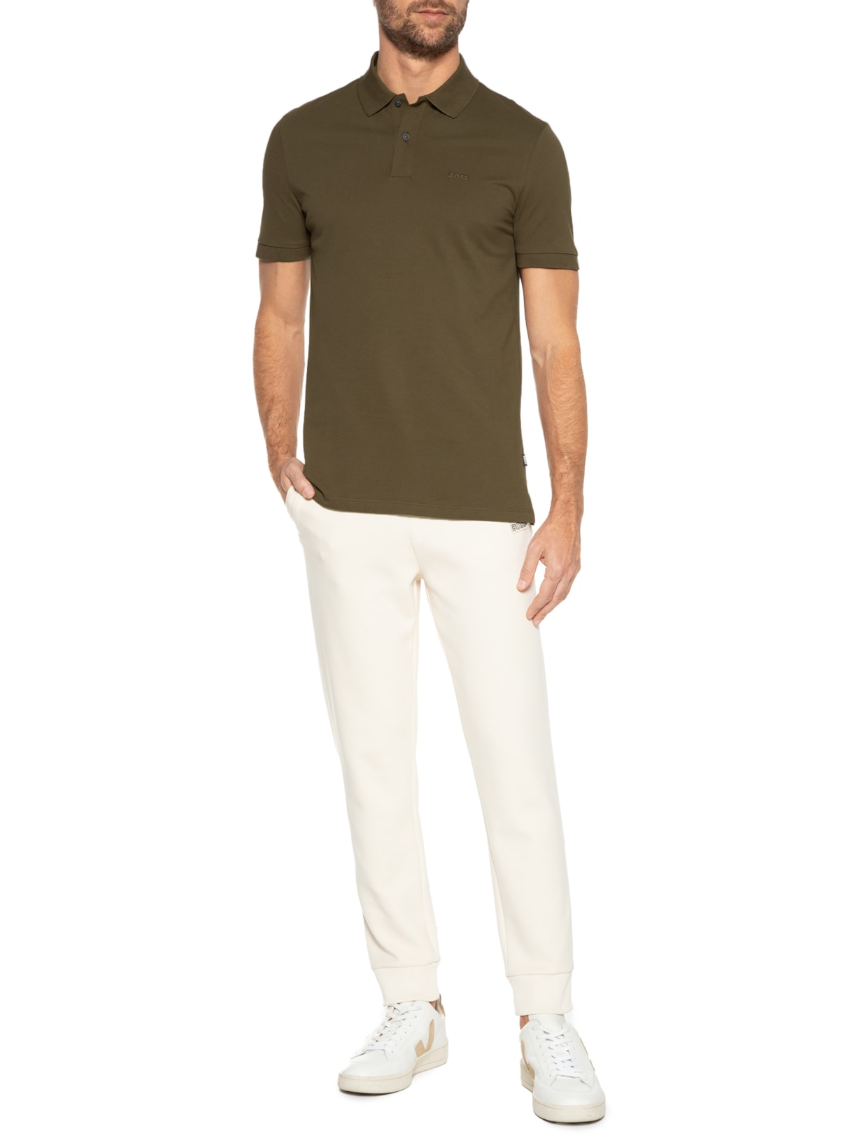 Polo Masculina Pallas Verde Boss