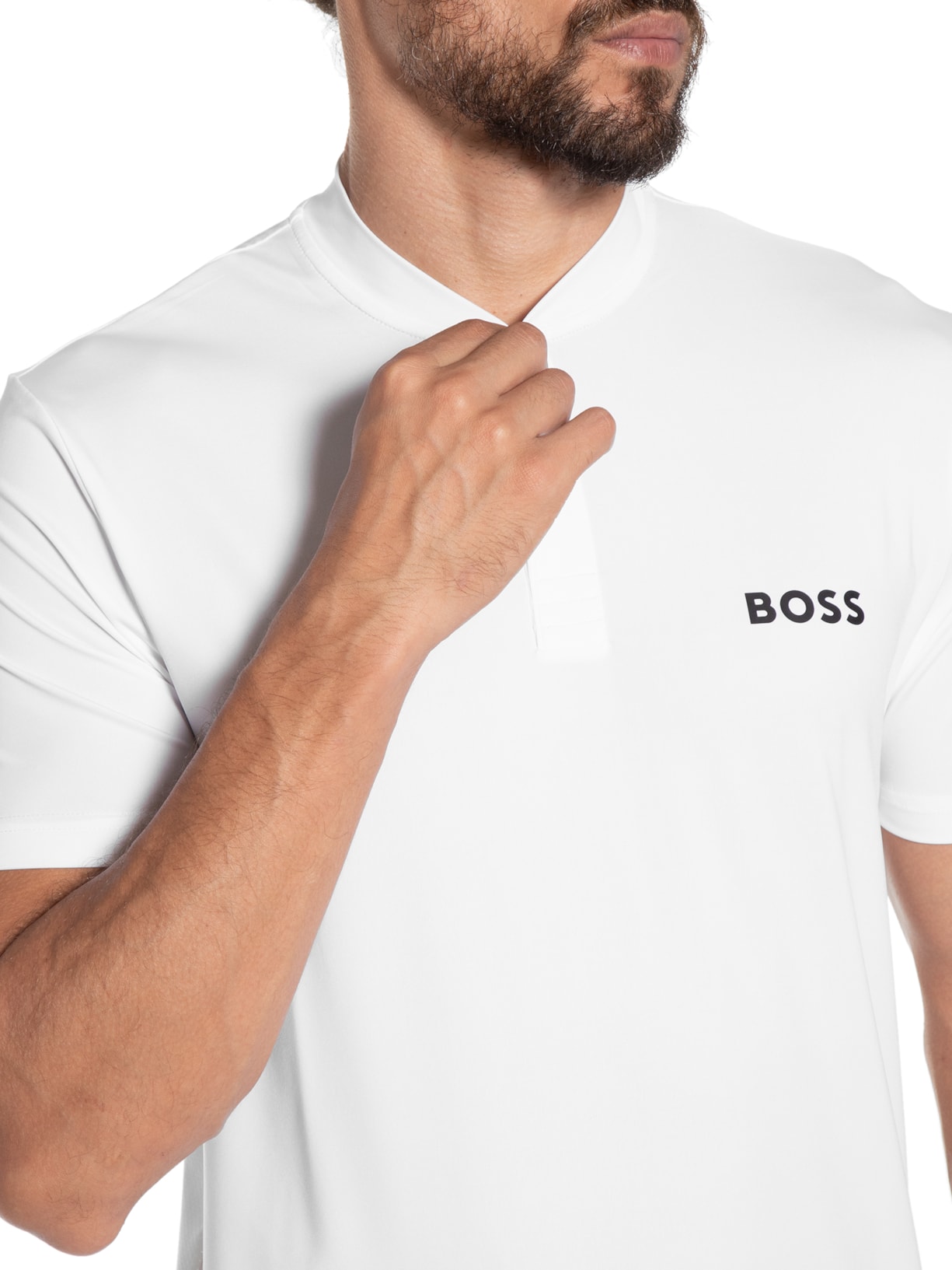 Polo Masculina Pariq Mb Branco Boss