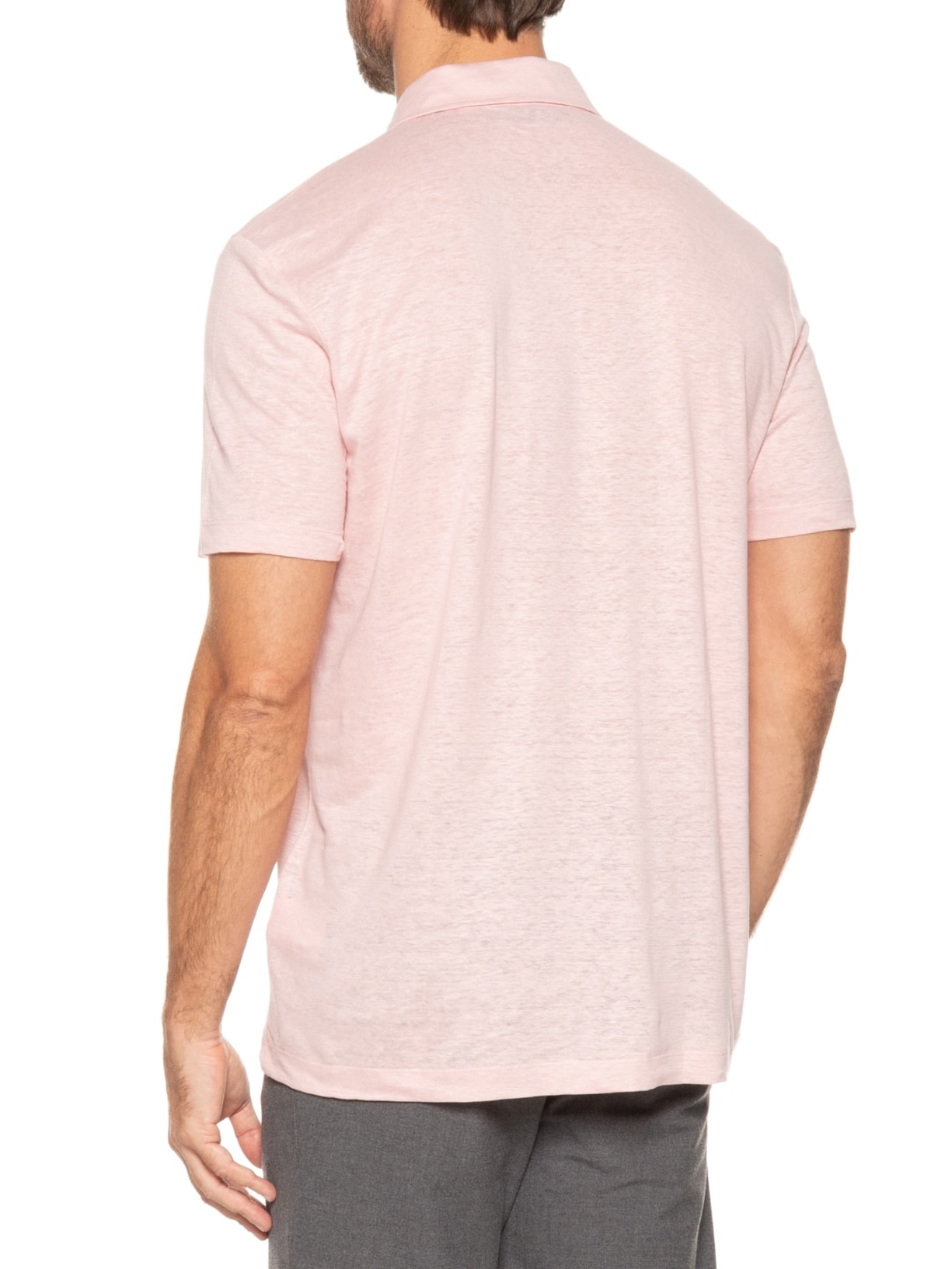 Polo Masculina Paris 7 Collab Beckham Regular Fit  Rosa Boss