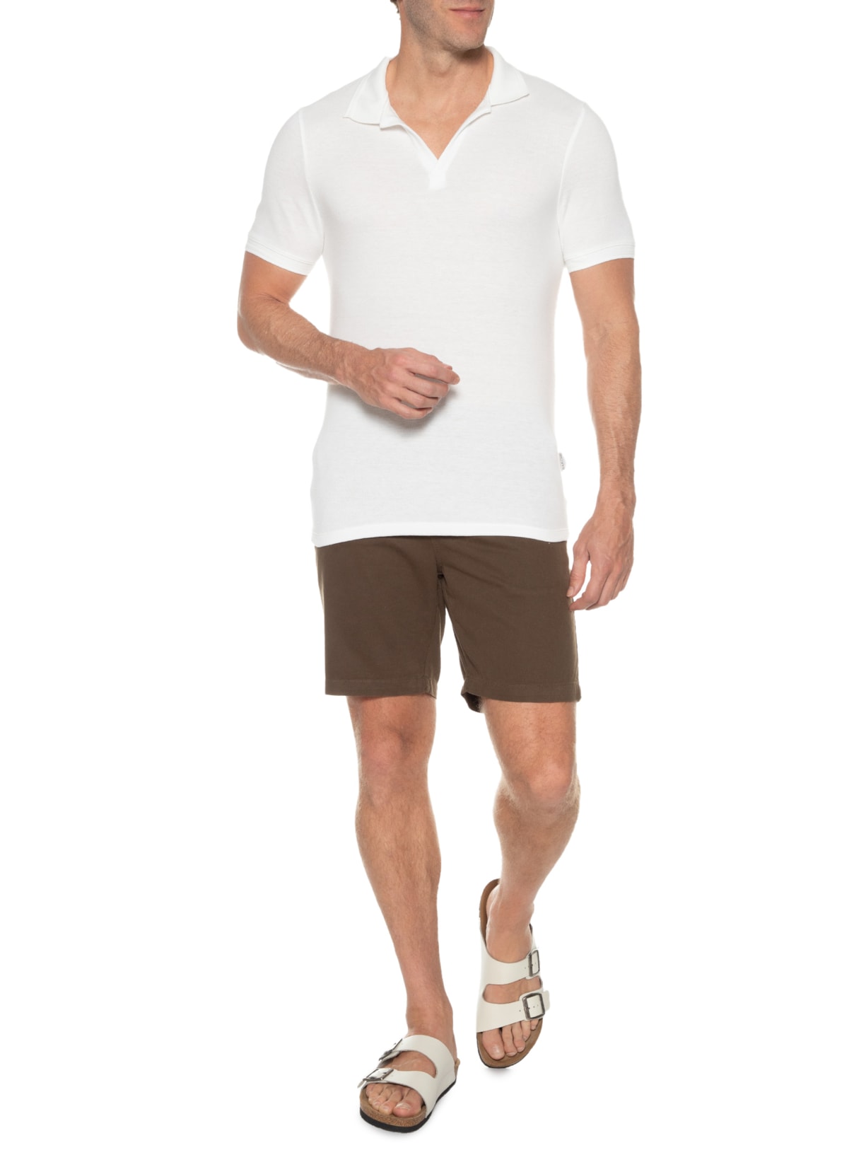 Polo Masculina Paris Off White Barche