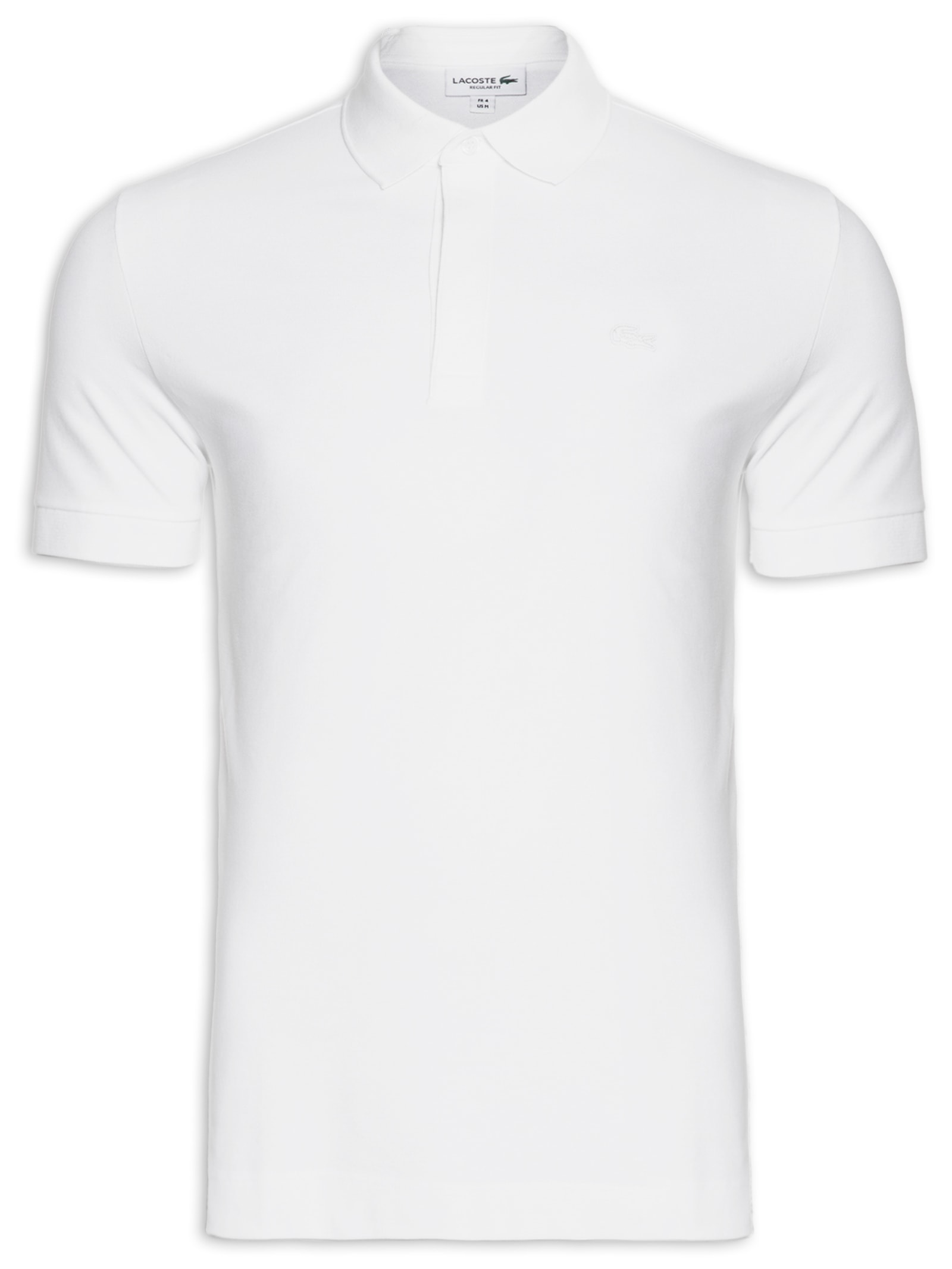 Polo Masculina Paris Piquet De Algodão Stretch - Lacoste - Branco