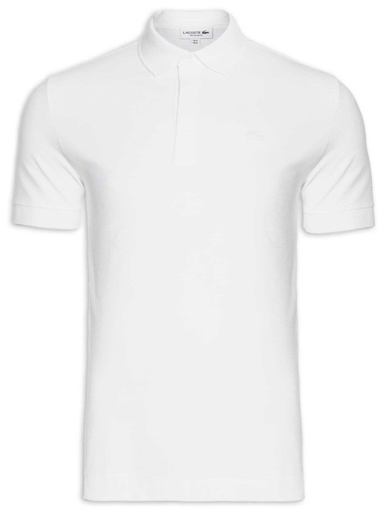 Polo Masculina Paris Piquet De Algodão Stretch - Branco