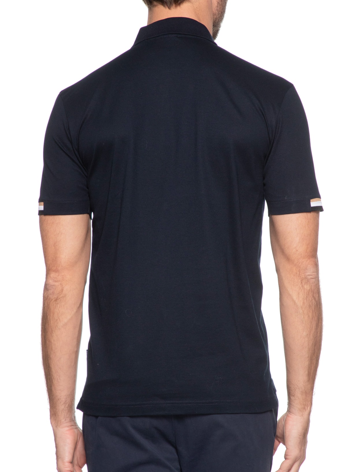 Polo Masculina Parlay Azul Boss