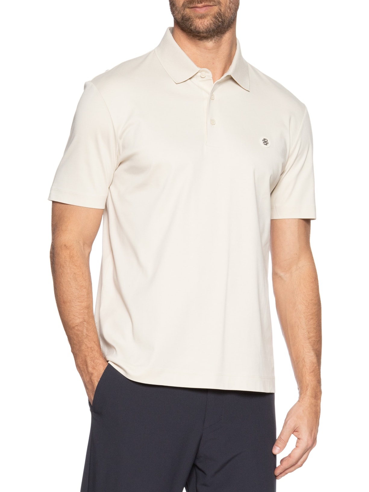 Polo Masculina Parris Regular fit Branco Boss