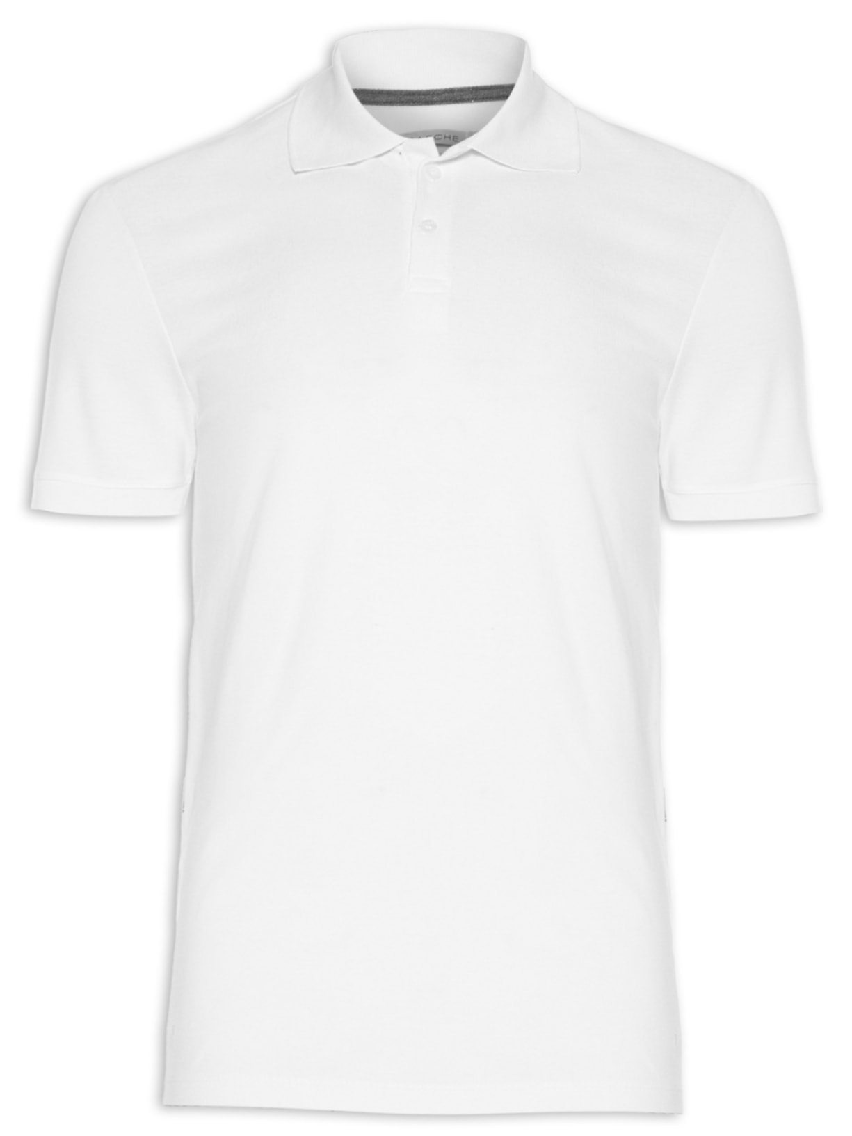 Polo Masculina Pima - Branco