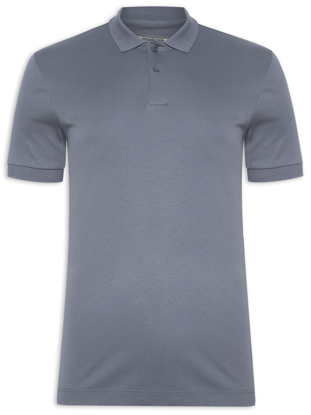 Polo Masculina Pima - Cinza